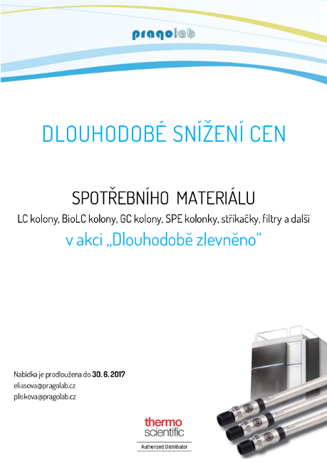 Akce - Dlouhodobé snížení cen chromatografického spotřebního materiálu